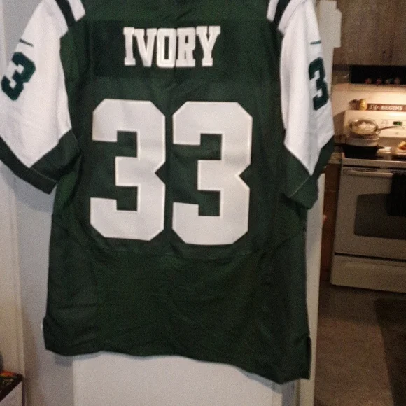 NFL Nike 40 on Field NewYork Jets football Jersey number 33 Ivory size 40 med - Picture 2 of 6